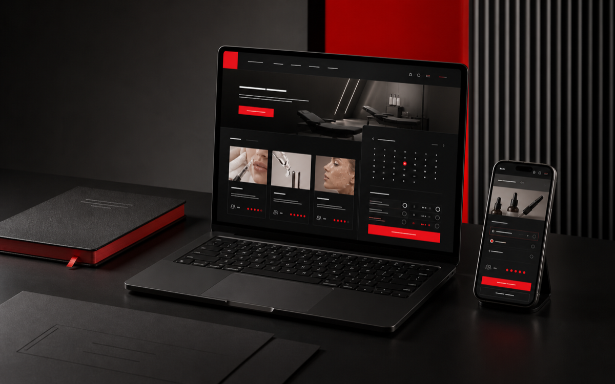 Responsive Seminarbuchungsplattform einer anonymisierten Beauty-Akademie